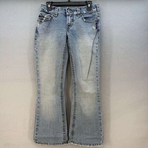 Silver Jeans Denim - Silver Jeans Women's 28x33 (6) Light Blue Blaze Flare Vintage Preppy Normcore